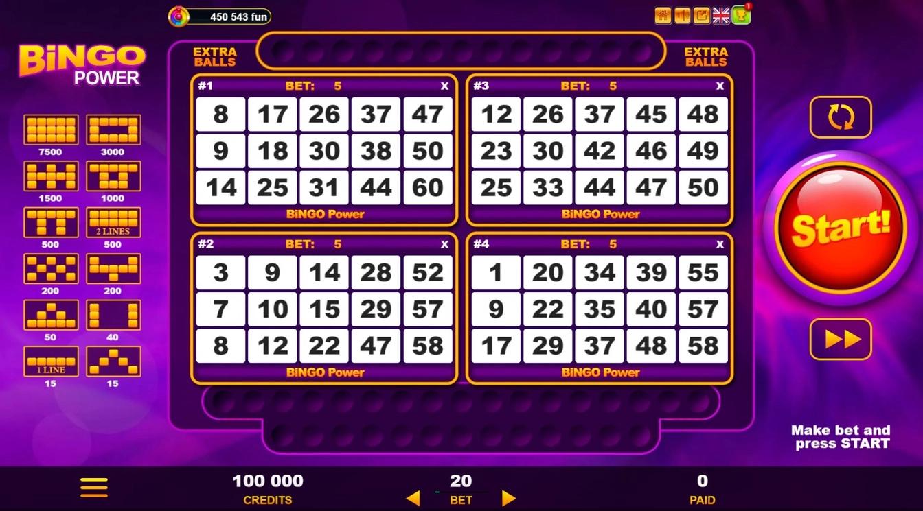 Play Bingo Power online - Belatra Games - Black Dragon Lab