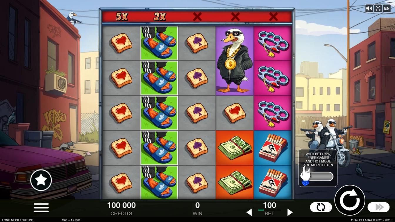 Play Long Neck Fortune online - Belatra Games - Black Dragon Lab