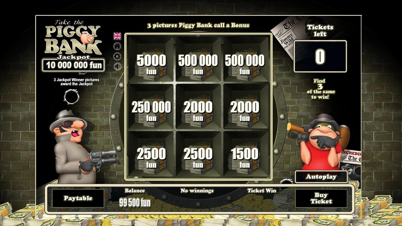 Play Piggy Bank Scratch online - Belatra Games - Black Dragon Lab