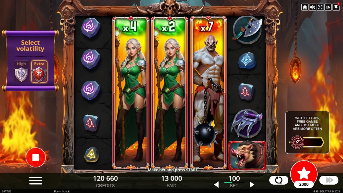 Play Slattors Battle - Orcs vs Elves online - Belatra Games - Black Dragon Lab