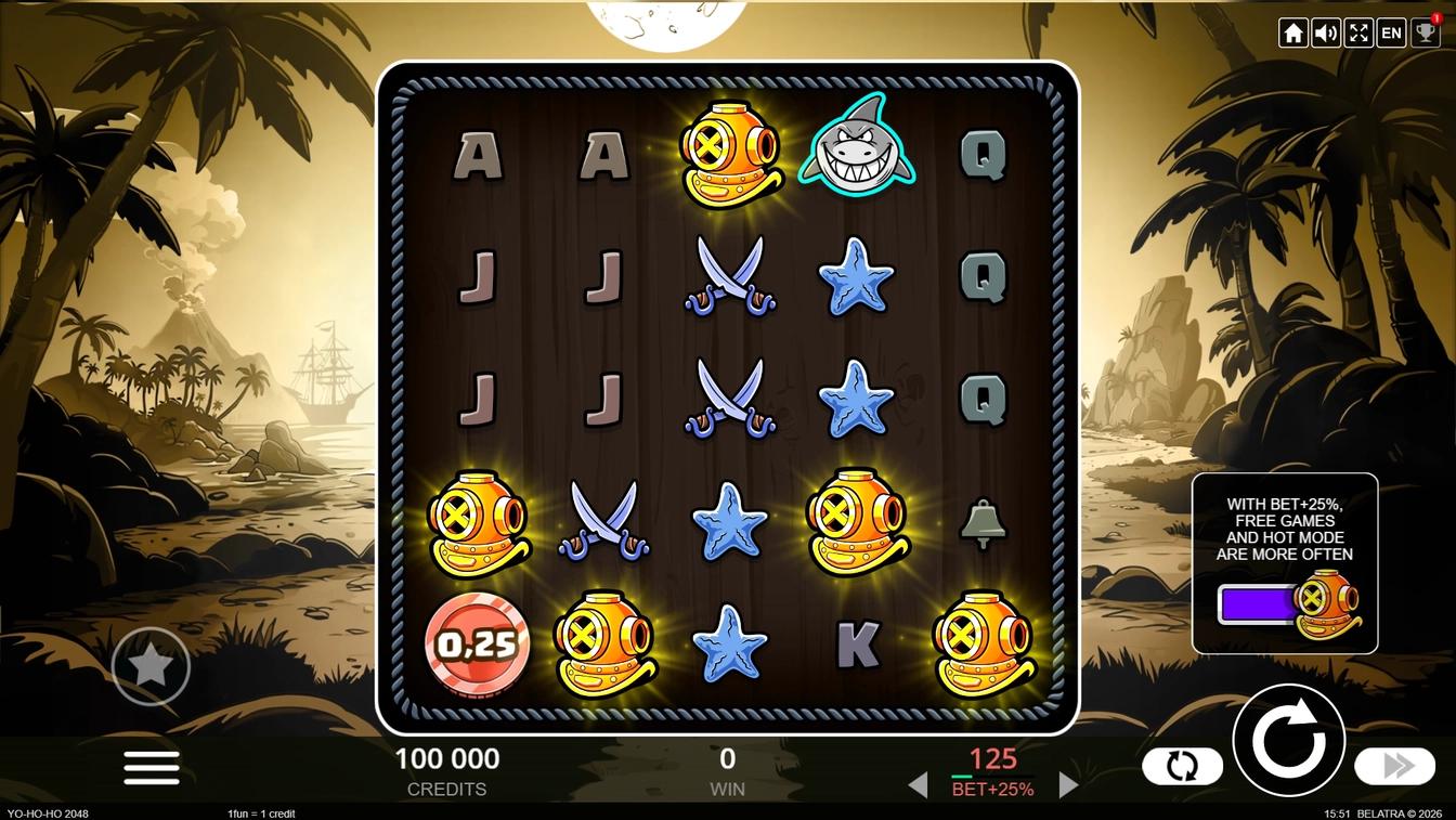 Play Yo-ho-ho 2048 online - Belatra Games - Black Dragon Lab
