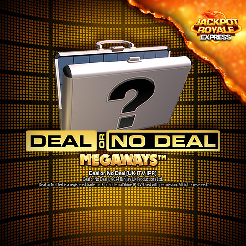 Play Deal or No Deal Megaways Jackpot Royale Express online - Blueprint Gaming - Black Dragon Lab