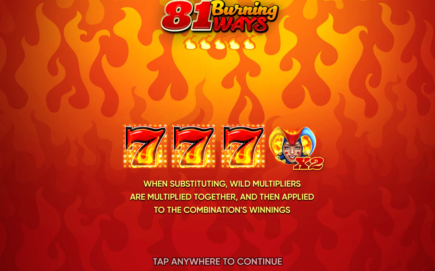 Play 81 Burning Ways online - Endorphina - Black Dragon Lab