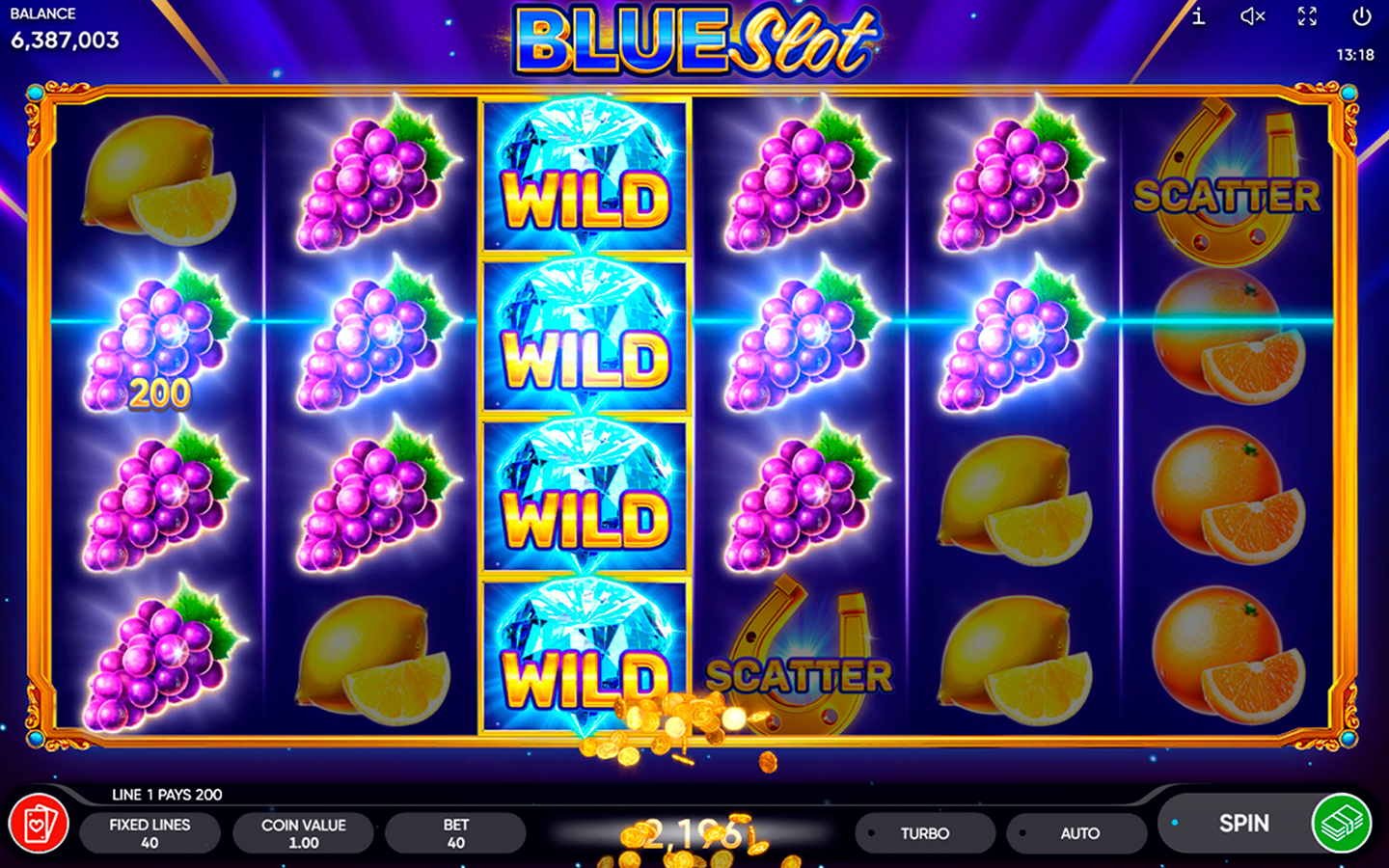 Play Blue Slot online - Endorphina - Black Dragon Lab
