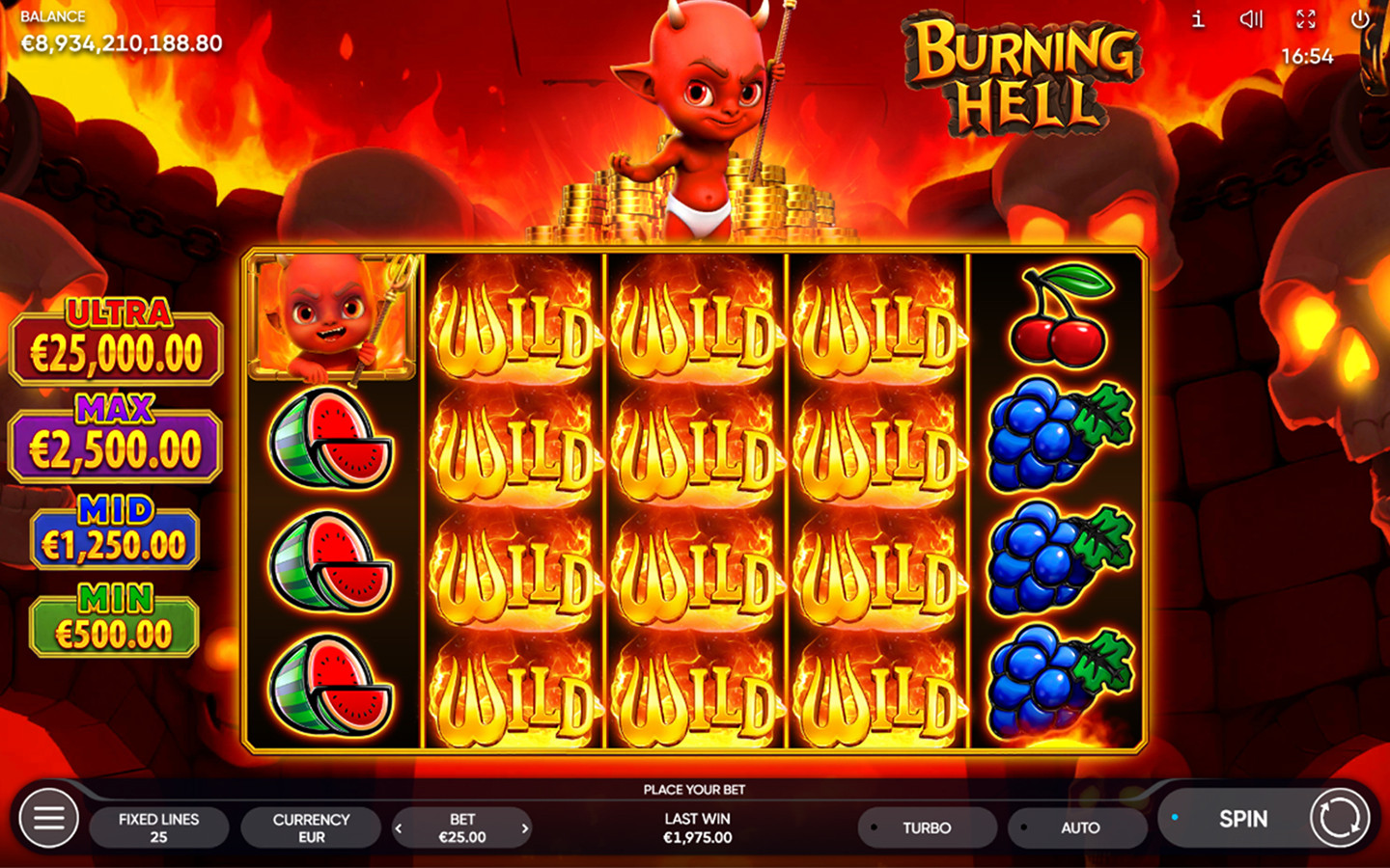 Play Burning Hell online - Endorphina - Black Dragon Lab