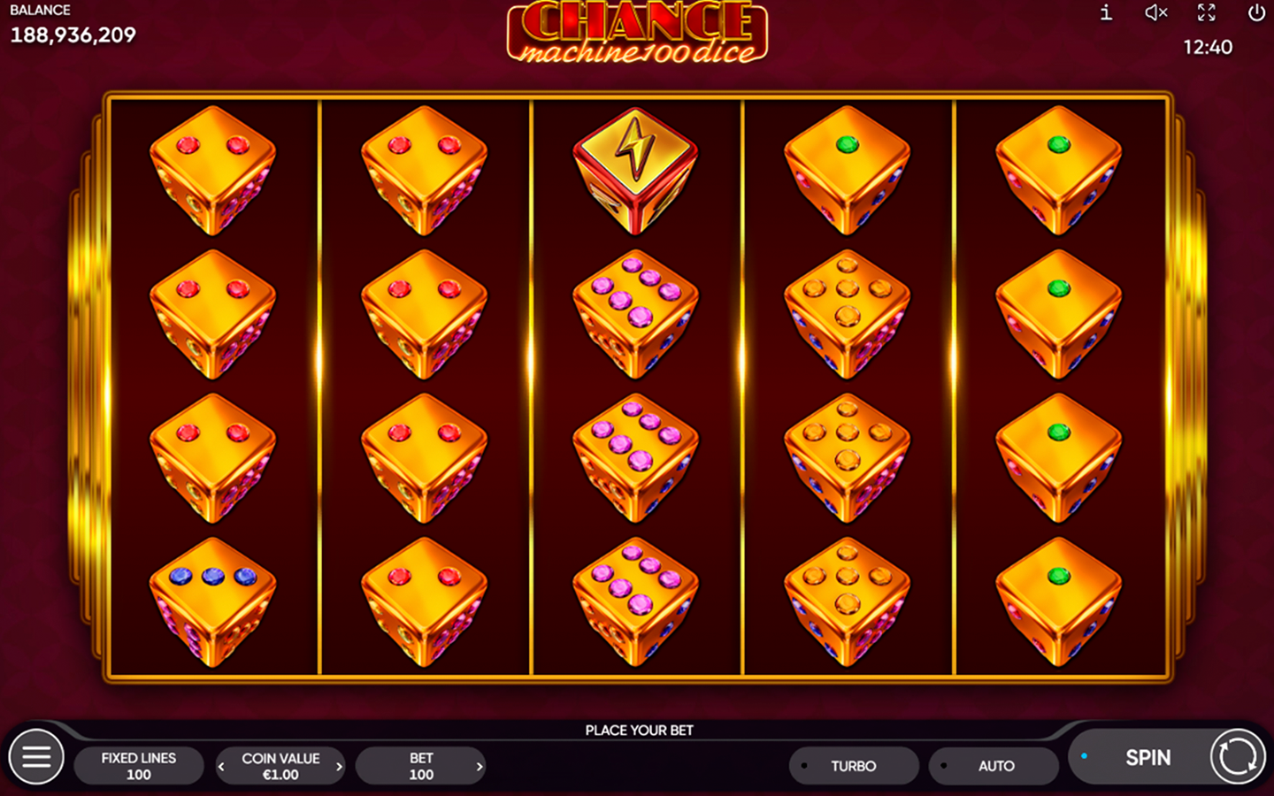 Play Chance Machine 100 Dice online - Endorphina - Black Dragon Lab