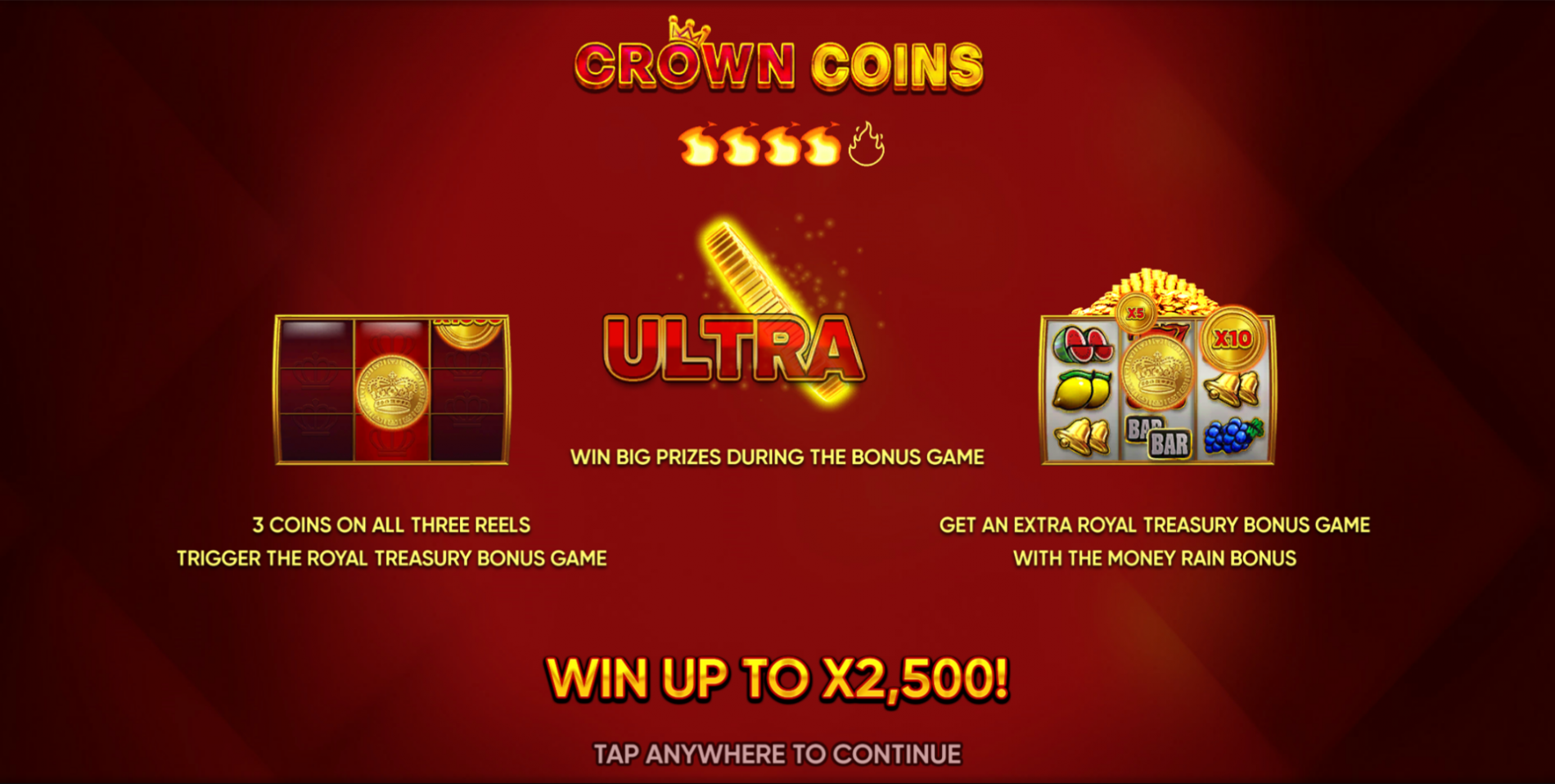 Play Crown Coins online - Endorphina - Black Dragon Lab
