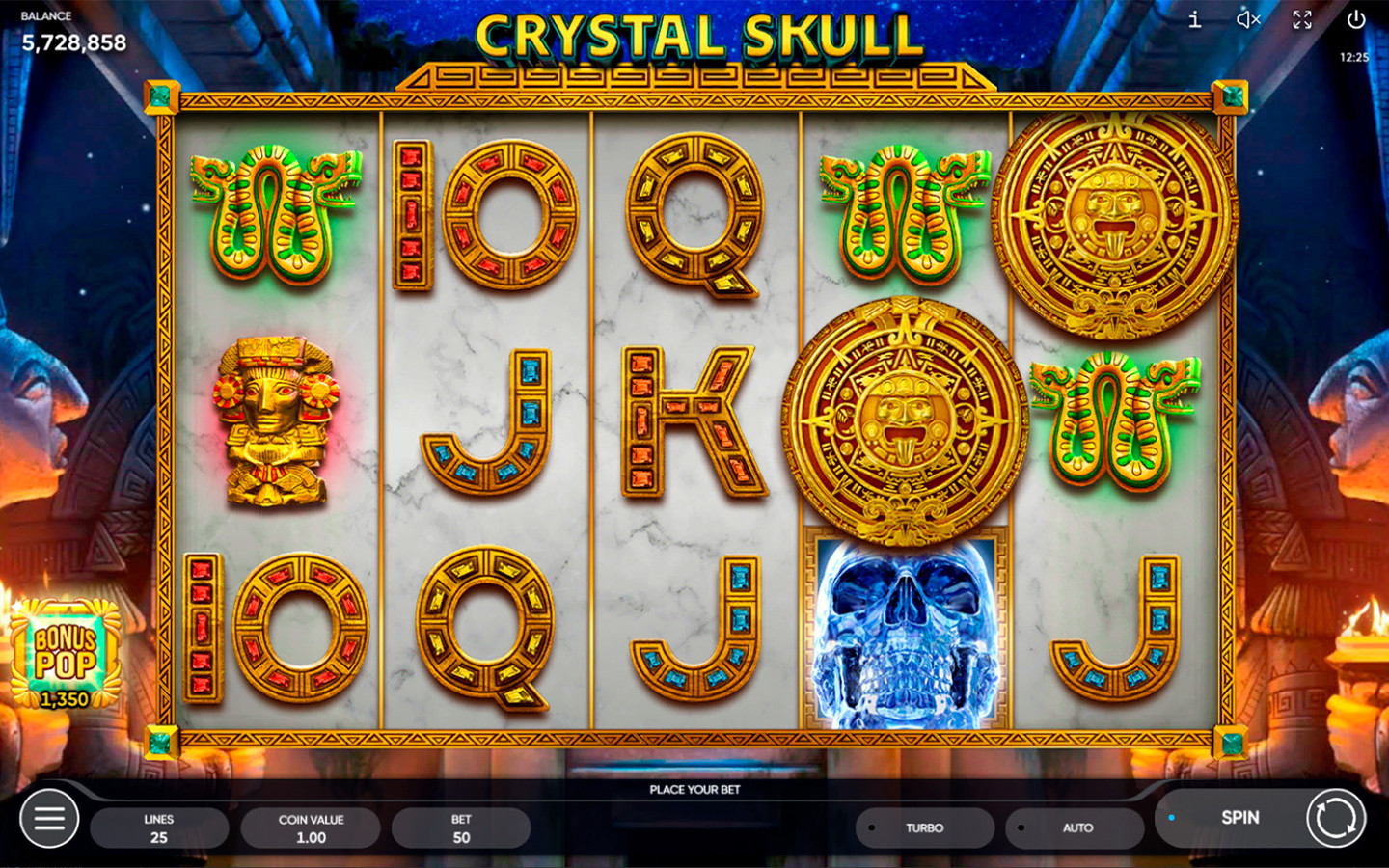 Play Crystal Skull online - Endorphina - Black Dragon Lab