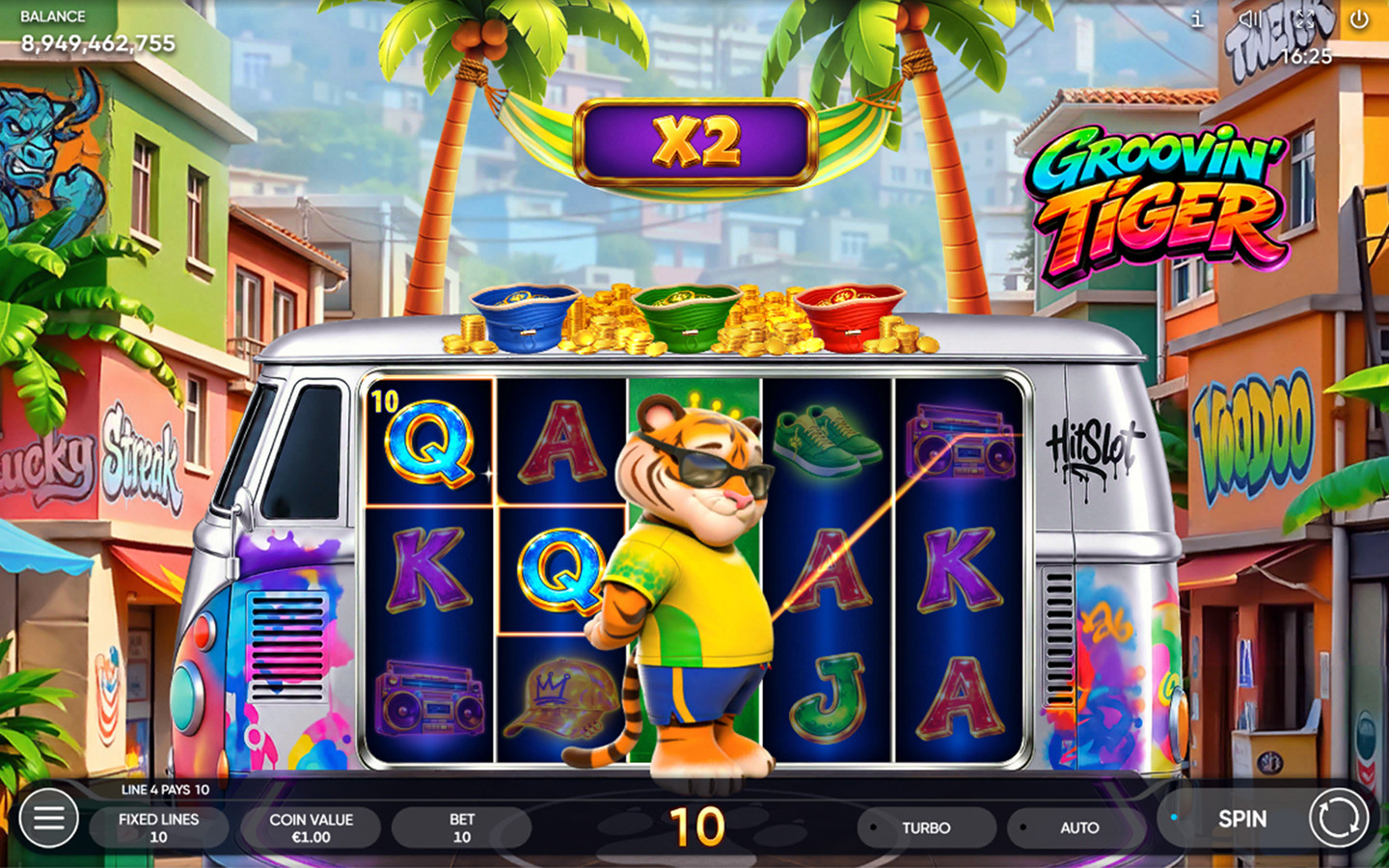 Play Groovin Tiger online - Endorphina - Black Dragon Lab