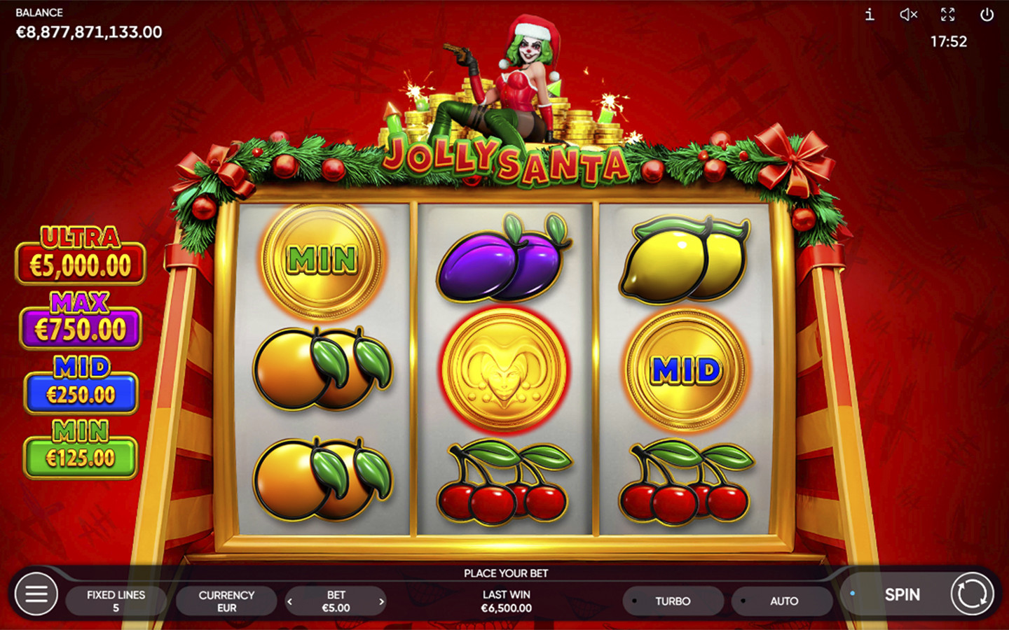 Play Jolly Santa online - Endorphina - Black Dragon Lab
