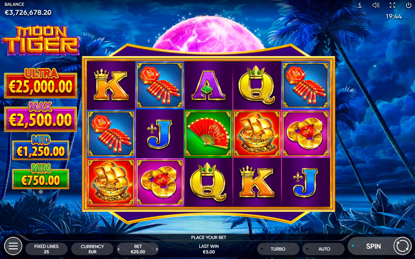 Play Moon Tiger online - Endorphina - Black Dragon Lab
