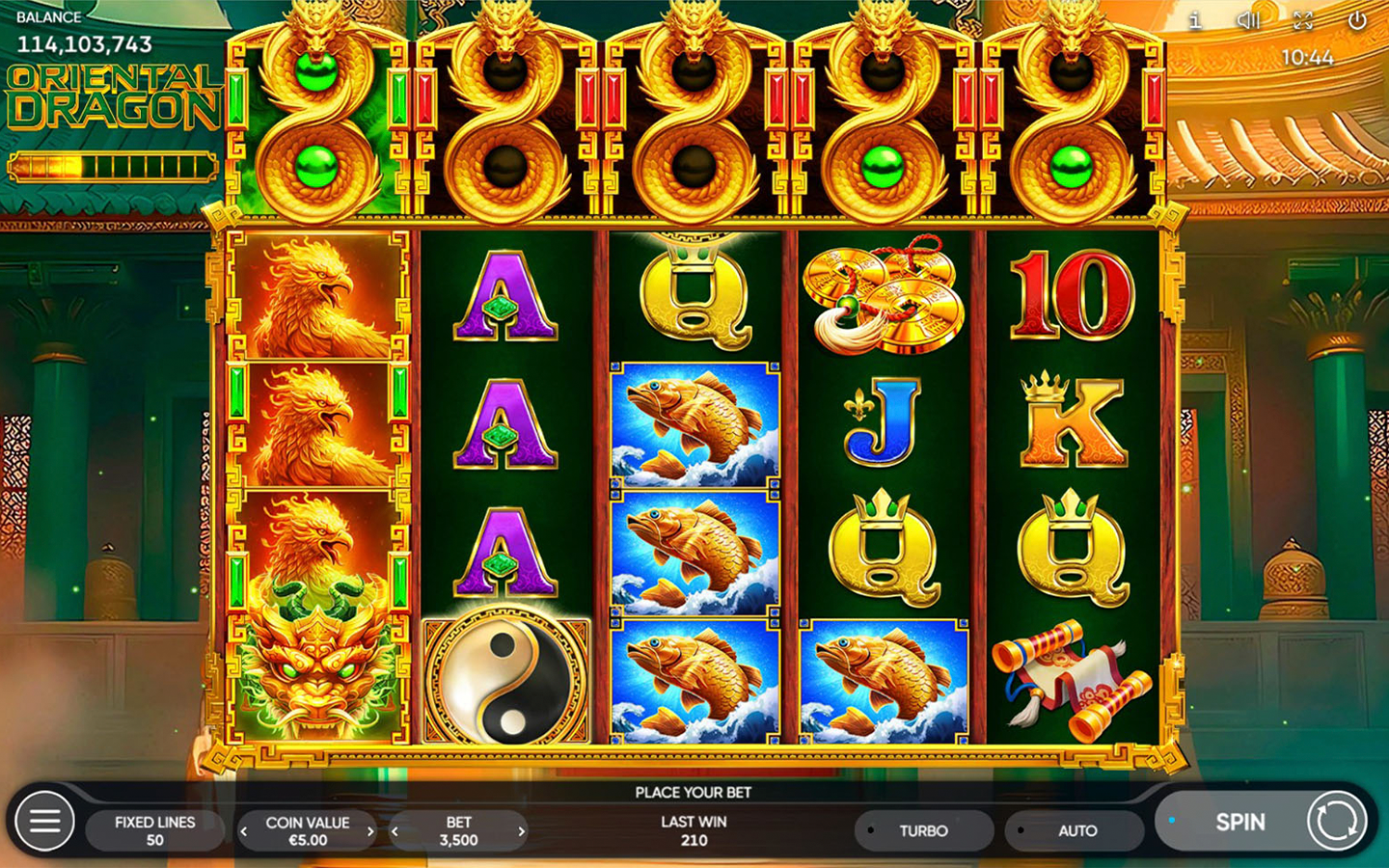Play Oriental Dragon online - Endorphina - Black Dragon Lab