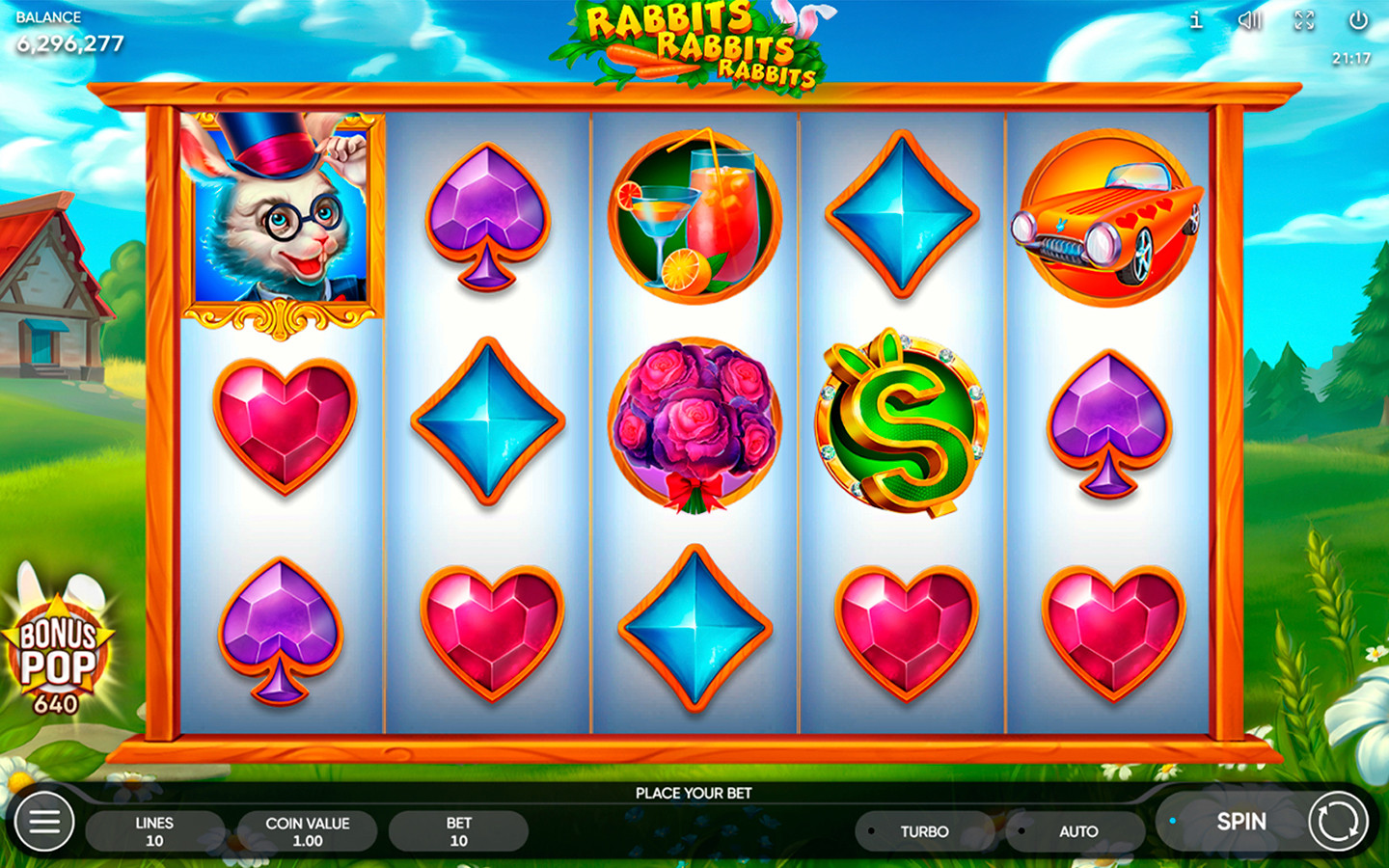Play Rabbits, Rabbits, Rabbits! online - Endorphina - Black Dragon Lab