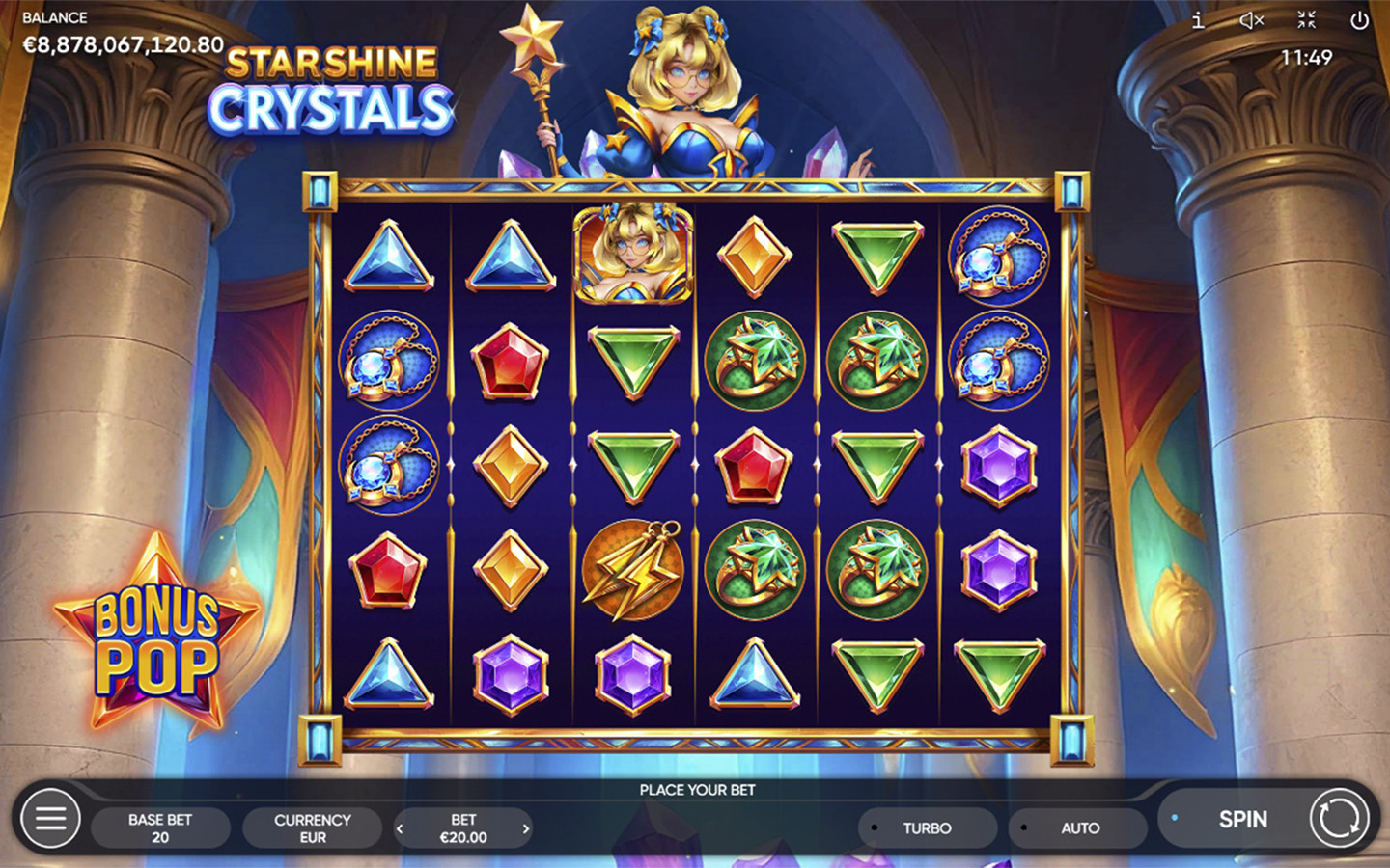 Play Starshine Crystals online - Endorphina - Black Dragon Lab