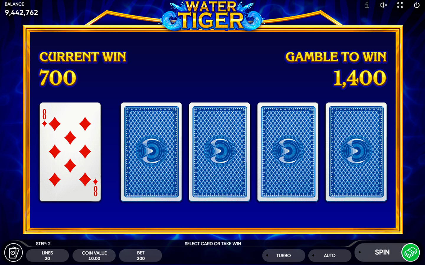 Play Water Tiger online - Endorphina - Black Dragon Lab