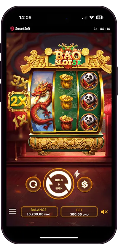Play Bao Slot 5X online - SmartSoft Gaming - Black Dragon Lab