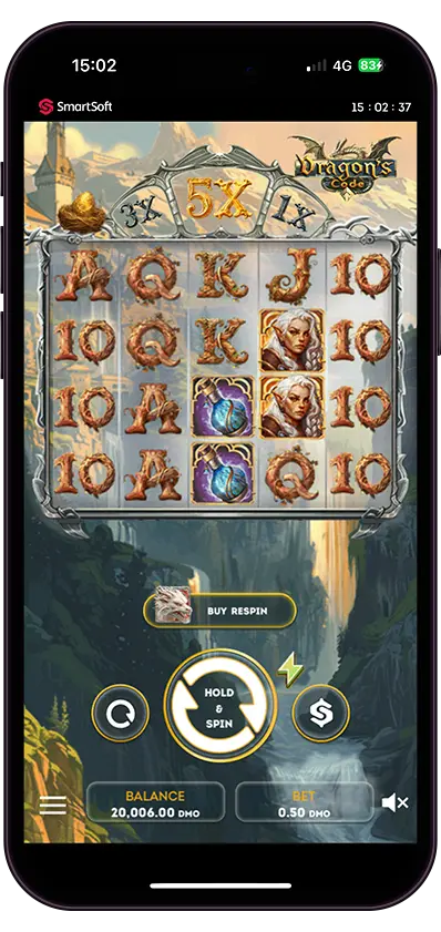 Play Dragon's Code online - SmartSoft Gaming - Black Dragon Lab