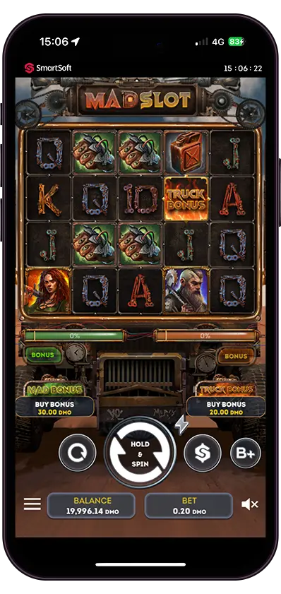 Play Mad Slot online - SmartSoft Gaming - Black Dragon Lab
