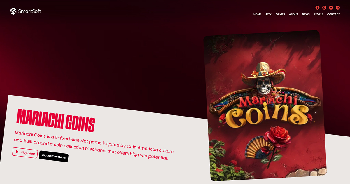 Play Mariachi Coins online - SmartSoft Gaming - Black Dragon Lab