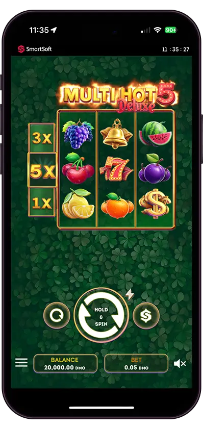 Play Multi Hot 5 Deluxe online - SmartSoft Gaming - Black Dragon Lab