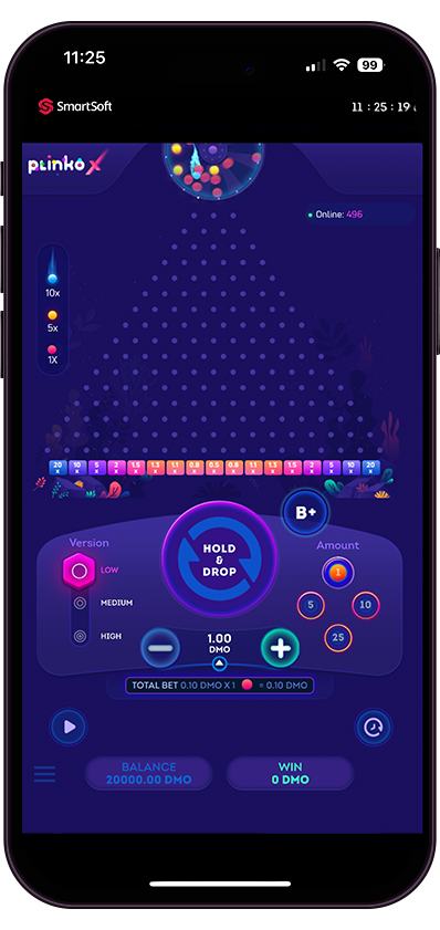 Play Plinko X online - SmartSoft Gaming - Black Dragon Lab