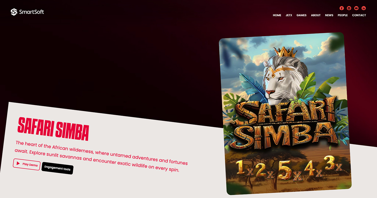 Play Safari Simba online - SmartSoft Gaming - Black Dragon Lab